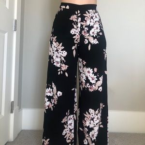 Straight cut flowy pants.